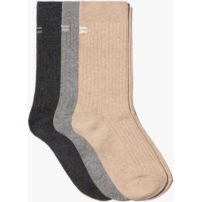 Calcetines Mujer D.Franklin - Calcetines Hombre D.Franklin - Rib Socks 3 Pack Melange - Comodidad y Resistencia - Confort y Estilo Calcetines Mujer D.Franklin - Calcetines Hombre D.Franklin - Rib Socks 3 Pack Melange - Comodidad y Resistencia - Confort y Estilo