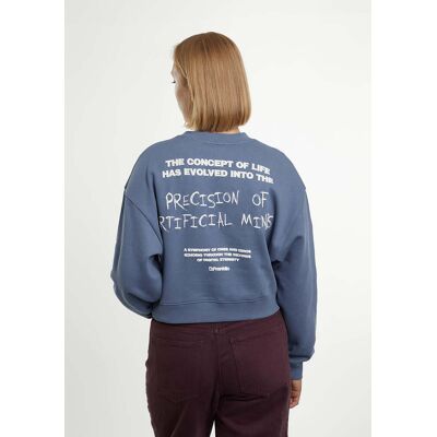 Sweatshirt sem capuz – D.Franklin – Eternity Crop Sweatshirt Blue - Tamanho S - Cor Blue - Modelos para homem e mulher Sweatshirt sem capuz – D.Franklin – Eternity Crop Sweatshirt Blue - Tamanho S - Cor Blue - Modelos para homem e mulher
