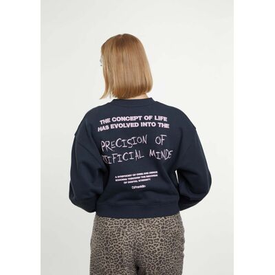 Sweatshirt sem capuz – D.Franklin – Eternity Crop Sweatshirt Grey - Tamanho XS - Cor Grey - Modelos para homem e mulher Sweatshirt sem capuz – D.Franklin – Eternity Crop Sweatshirt Grey - Tamanho XS - Cor Grey - Modelos para homem e mulher