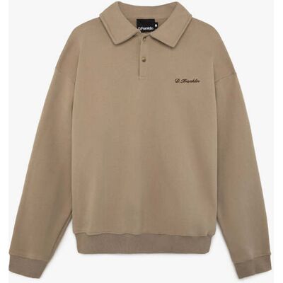 D.FRANKLIN Polo Sweatshirt Sand D.FRANKLIN Polo Sweatshirt Sand