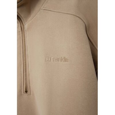 D.FRANKLIN Half-Zip Sweatshirt Sand D.FRANKLIN Half-Zip Sweatshirt Sand
