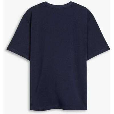 T-shirt unissexo de manga curta – D.Franklin – My Name Is Patch T-Shirt Navy - Tamanho M - Cor Blue - T-shirts para homem e mulher T-shirt unissexo de manga curta – D.Franklin – My Name Is Patch T-Shirt Navy - Tamanho M - Cor Blue - T-shirts para homem e mulher