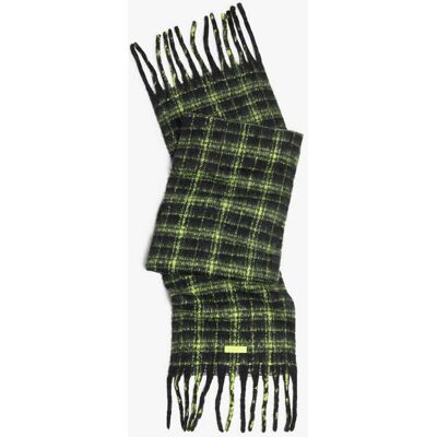 Cachecol D.Franklin - Nordic Bomb Plaid Scarf Preto Black Cachecol D.Franklin - Nordic Bomb Plaid Scarf Preto Black