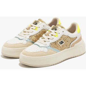 Tênis com Desconto de Mulher - D.Franklin – Tamanho 39 - Court Basic Glitter Gold / Multi - Gold Tênis com Desconto de Mulher - D.Franklin – Tamanho 39 - Court Basic Glitter Gold / Multi - Gold