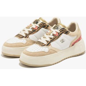 Tênis com Desconto de Mulher - D.Franklin – Tamanho 37 - Court Stich Beige / Multi - Beige Tênis com Desconto de Mulher - D.Franklin – Tamanho 37 - Court Stich Beige / Multi - Beige
