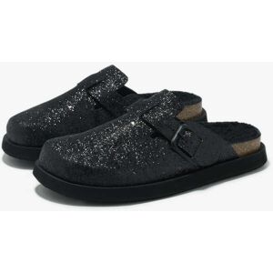 Fabricado em Espanha – Tamancos fechados em pele para mulher D.Franklin – Chinelos D.Franklin – Vibe Clog Glitter Black - Tamanho 39 – Pele camurça Fabricado em Espanha – Tamancos fechados em pele para mulher D.Franklin – Chinelos D.Franklin – Vibe Clog Glitter Black - Tamanho 39 – Pele camurça