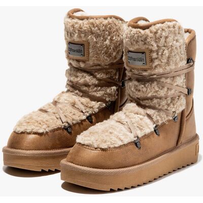 D.FRANKLIN Botas de Mulher à Prova de Água - Tamanho 37 - Nordic Fur Sand - Brown D.FRANKLIN Botas de Mulher à Prova de Água - Tamanho 37 - Nordic Fur Sand - Brown