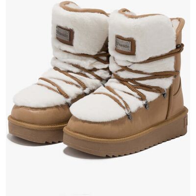 D.FRANKLIN Botas de Mulher à Prova de Água - Tamanho 33 - Nordic Trk Fur Sand Kids - Camel D.FRANKLIN Botas de Mulher à Prova de Água - Tamanho 33 - Nordic Trk Fur Sand Kids - Camel