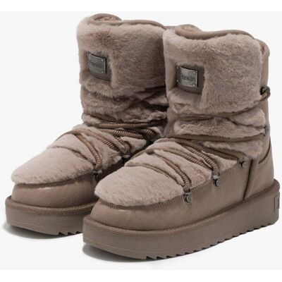 D.FRANKLIN Botas de Mulher à Prova de Água - Tamanho 37 - Nordic Trk Fur Taupe - Taupe D.FRANKLIN Botas de Mulher à Prova de Água - Tamanho 37 - Nordic Trk Fur Taupe - Taupe
