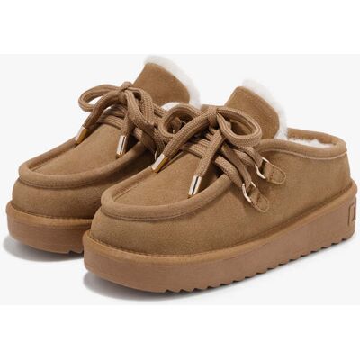 D.FRANKLIN Botas de Mulher à Prova de Água - Tamanho 38 - Nordic Clog Tan - Beige D.FRANKLIN Botas de Mulher à Prova de Água - Tamanho 38 - Nordic Clog Tan - Beige