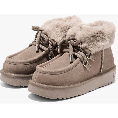 Sandálias Casuais de Verão Tênis de Mulher - D.Franklin – Tamanho 40 - Nordic Mid Fur Taupe - Sandálias Casuais de Verão Tênis de Mulher - D.Franklin – Tamanho 40 - Nordic Mid Fur Taupe -