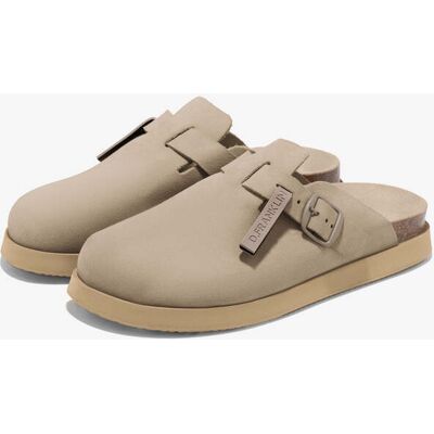Fabricado em Espanha – Tamancos fechados em pele para mulher D.Franklin – Chinelos D.Franklin – Vibe Clog Buckle Taupe - Tamanho 37 – Pele camurça e Fabricado em Espanha – Tamancos fechados em pele para mulher D.Franklin – Chinelos D.Franklin – Vibe Clog Buckle Taupe - Tamanho 37 – Pele camurça e
