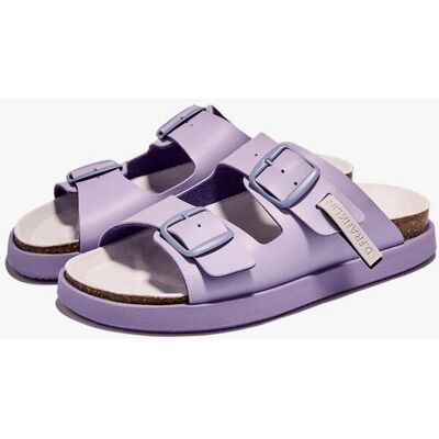 Sandálias de Couro Confortáveis D.Franklin - Chinelos D.Franklin – Vibe Sandals Buckle Champion Lavender - Feitas em Espanha Sandálias de Couro Confortáveis D.Franklin - Chinelos D.Franklin – Vibe Sandals Buckle Champion Lavender - Feitas em Espanha
