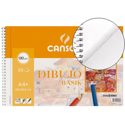 Bloco Desenho Canson Basik A4 Espiral 23 X 32.5 cm 20F Microperfurado -2 Furos Bloco Desenho Canson Basik A4 Espiral 23 X 32.5 cm 20F Microperfurado -2 Furos