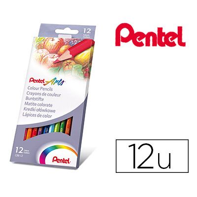 Lápis de Cores Pentel Caixa c/ 12 Unidades Lápis de Cores Pentel Caixa c/ 12 Unidades