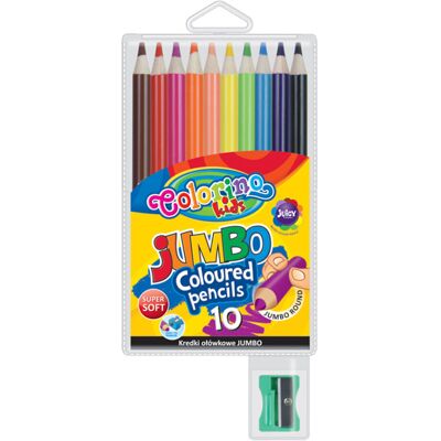 COLORINO Lápis Cor Redondo Jumbo 10 Cores COLORINO Lápis Cor Redondo Jumbo 10 Cores