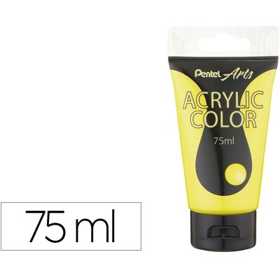 Tinta Acrilica Em Tubo 75ml (Amarelo Limao) - PENTEL Tinta Acrilica Em Tubo 75ml (Amarelo Limao) - PENTEL