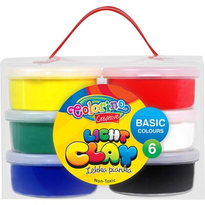 Conjunto Barro 6 Cores Básicas - COLORINO Conjunto Barro 6 Cores Básicas - COLORINO