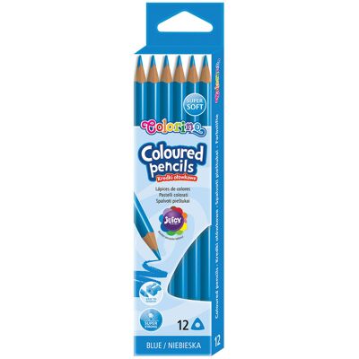Pack 12 Lápis Cor Colorino Azul - COLORINO Pack 12 Lápis Cor Colorino Azul - COLORINO