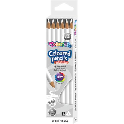 Pack 12 Lápis Cor Colorino Branco - COLORINO Pack 12 Lápis Cor Colorino Branco - COLORINO