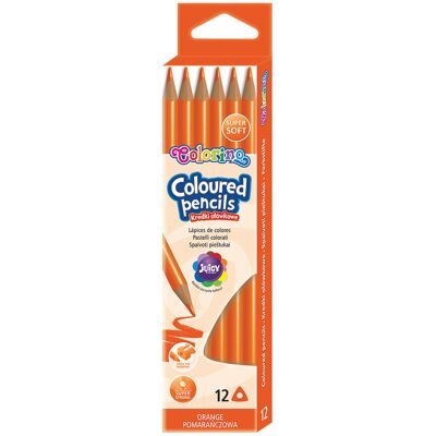 Lápis de Cor Colorino Laranja Triangulares - Lápis de Cor Lápis de Cor Colorino Laranja Triangulares - Lápis de Cor