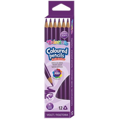 Pack 12 Lápis Cor Colorino Violeta - COLORINO Pack 12 Lápis Cor Colorino Violeta - COLORINO