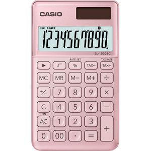 Calculadora de Bolso 10 Digitos (Rosa Claro) - CASIO Calculadora de Bolso 10 Digitos (Rosa Claro) - CASIO