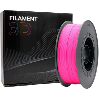 Filamento de Impressão 3D PLA 1,75mm 1Kg (Rosa Fluorescente) - FILAMENT 3D Filamento de Impressão 3D PLA 1,75mm 1Kg (Rosa Fluorescente) - FILAMENT 3D
