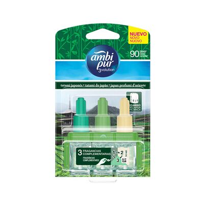 Ambientador Electrico 3 Volution Japones 21,5ml - AMBI PUR Ambientador Electrico 3 Volution Japones 21,5ml - AMBI PUR
