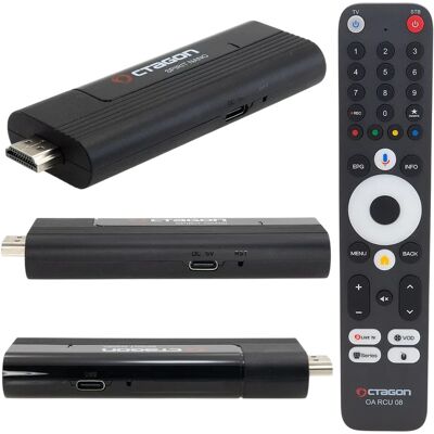 Receptor Pen Stick Spirit NANO TV Android 2GB/32GB MeTV Player 4K Ultra HD - OCTAGON Receptor Pen Stick Spirit NANO TV Android 2GB/32GB MeTV Player 4K Ultra HD - OCTAGON