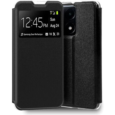 Capa flip preta para Xiaomi Poco X6 Pro 5G Capa flip preta para Xiaomi Poco X6 Pro 5G