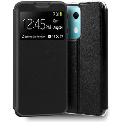 Cool Redmi Note 13 5G Flip Capa Preta - Carcaça Cool Redmi Note 13 5G Flip Capa Preta - Carcaça