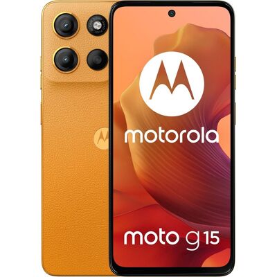 Smartphone Motorola Moto G15 4G 6.72" 8GB/256GB Dual SIM (Laranja) Smartphone Motorola Moto G15 4G 6.72" 8GB/256GB Dual SIM (Laranja)