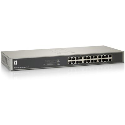 Switch 24 Portas 10/100/1000Mbps - GSW-2457 - LEVELONE Switch 24 Portas 10/100/1000Mbps - GSW-2457 - LEVELONE