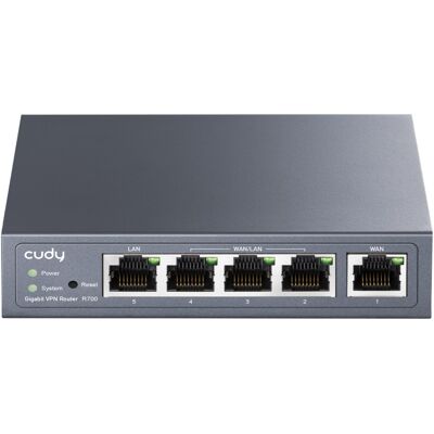 Cudy - R700 - Cinzento - Gigabit Multi-WAN - Roteador Cudy - R700 - Cinzento - Gigabit Multi-WAN - Roteador
