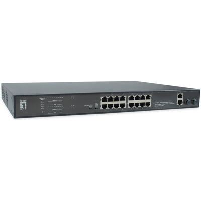 LevelOne Switch 16 Portas Gigabit + 2x Portas Gigabit SFP + 2x Portas Gigabit RJ45 - LEVEL ONE LevelOne Switch 16 Portas Gigabit + 2x Portas Gigabit SFP + 2x Portas Gigabit RJ45 - LEVEL ONE