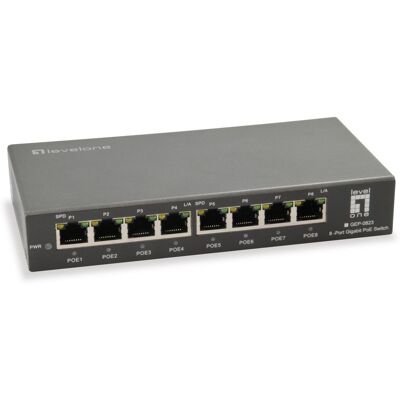 LevelOne Switch 8 Portas 10/100/1000Mbps GEP-0823 - LEVEL ONE LevelOne Switch 8 Portas 10/100/1000Mbps GEP-0823 - LEVEL ONE