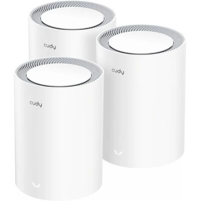 Pack 3x Sistemas Mesh M3000 Wi-Fi 6 Dual Band AX3000 (Branco) - CUDY Pack 3x Sistemas Mesh M3000 Wi-Fi 6 Dual Band AX3000 (Branco) - CUDY