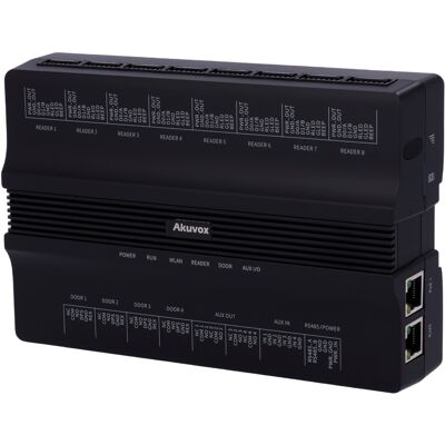 Controlador de Acesso PoE p/ Gestão de 4 Portas - AKUVOX Controlador de Acesso PoE p/ Gestão de 4 Portas - AKUVOX