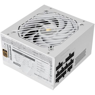 MARS-GAMING Fonte de Alimentação ATX MPB650PSIW 650W 80 Plus Gold (Branco) - MARS GAMING MARS-GAMING Fonte de Alimentação ATX MPB650PSIW 650W 80 Plus Gold (Branco) - MARS GAMING