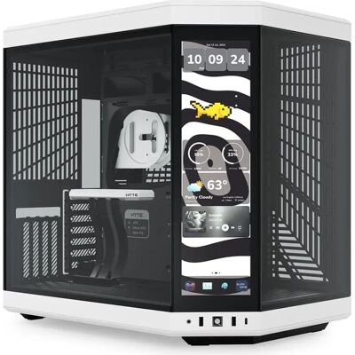 Caixa Extended-ATX Y70 Touch Infinite Tempered Glass Preto/ (Branco) - HYTE Caixa Extended-ATX Y70 Touch Infinite Tempered Glass Preto/ (Branco) - HYTE