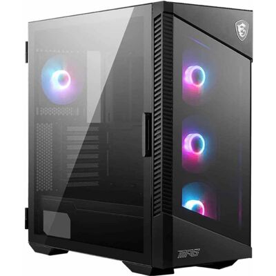 Caixa ATX MPG Velox 100R ARGB Tempered Glass (Preto) - MSI Caixa ATX MPG Velox 100R ARGB Tempered Glass (Preto) - MSI