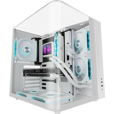 Caixa ATX MC-INFINIOLITE Frameless Tempered Glass (Branco) - MARS GAMING Caixa ATX MC-INFINIOLITE Frameless Tempered Glass (Branco) - MARS GAMING