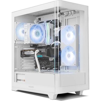 Caixa ATX Hummer Ether Tempered Curved Glass (Branco) - NOX Caixa ATX Hummer Ether Tempered Curved Glass (Branco) - NOX