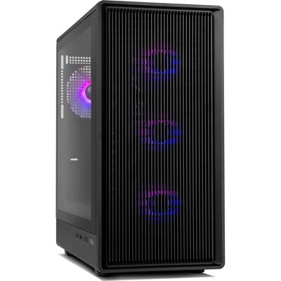 Caixa ATX Infinity Iota ARGB Mesh Tempered Glass (Preto) - NOX Caixa ATX Infinity Iota ARGB Mesh Tempered Glass (Preto) - NOX