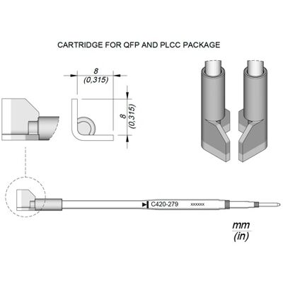 Ponta p/ Utensilio de Mão HT420-A (8mm) - JBC Ponta p/ Utensilio de Mão HT420-A (8mm) - JBC
