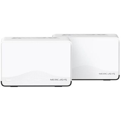 Pack 2x Sistemas Mesh Halo H27BE BE3600 Dual-Band Whole Home Mesh WiFi 7 2.5GbE (Branco) - MERCUSYS Pack 2x Sistemas Mesh Halo H27BE BE3600 Dual-Band Whole Home Mesh WiFi 7 2.5GbE (Branco) - MERCUSYS