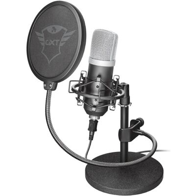 Microfone GXT 252 Emita (Preto)- TRUST Microfone GXT 252 Emita (Preto)- TRUST