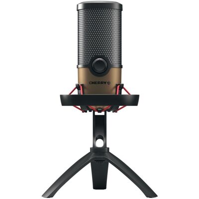 Microfone USB de Mesa UM 9.0 PRO RGB (Preto/Cobre) - CHERRY Microfone USB de Mesa UM 9.0 PRO RGB (Preto/Cobre) - CHERRY