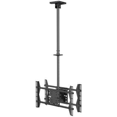 Suporte de Tecto Duplo p/ TVs 32~65" (Preto) - EQUIP Suporte de Tecto Duplo p/ TVs 32~65" (Preto) - EQUIP